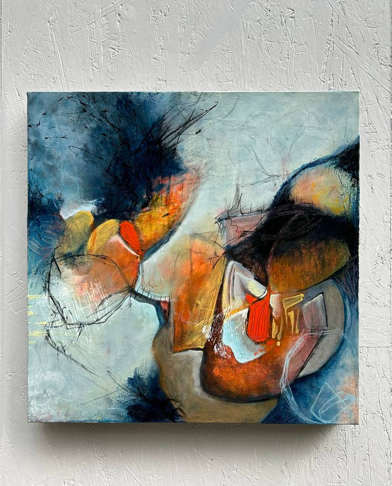 Original Abstract Expressionism Abstract Painting by Elena Giunco