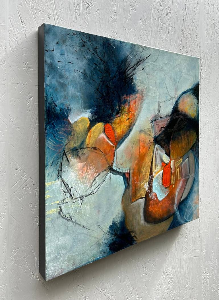 Original Abstract Expressionism Abstract Painting by Elena Giunco
