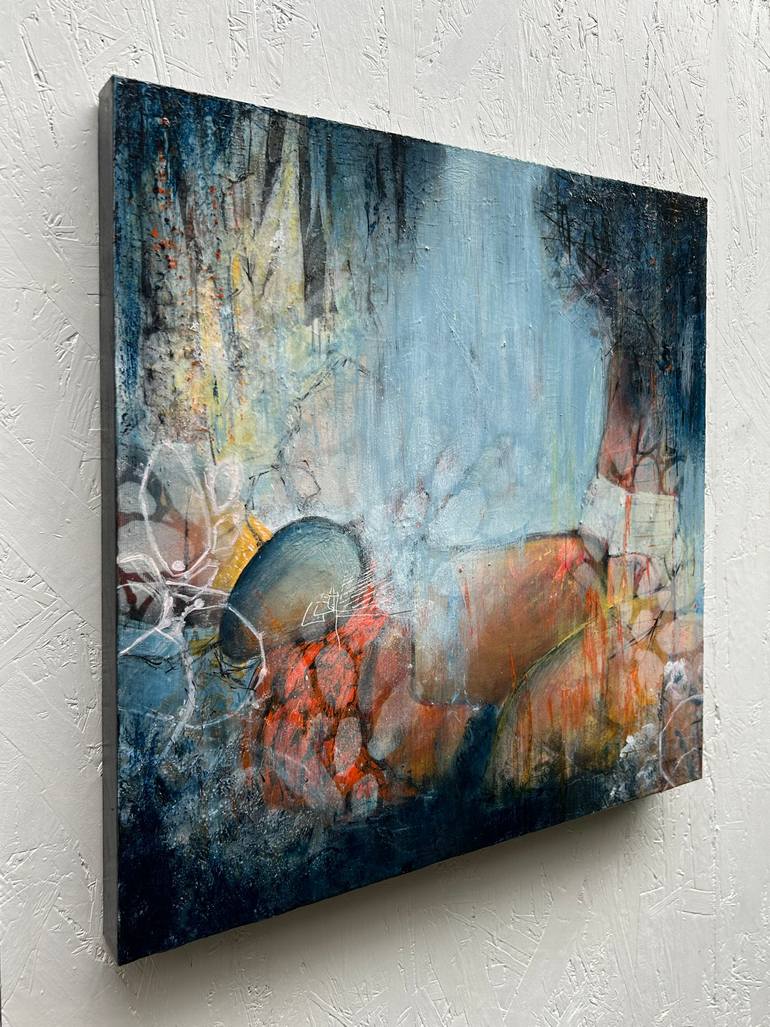 Original Abstract Expressionism Abstract Painting by Elena Giunco