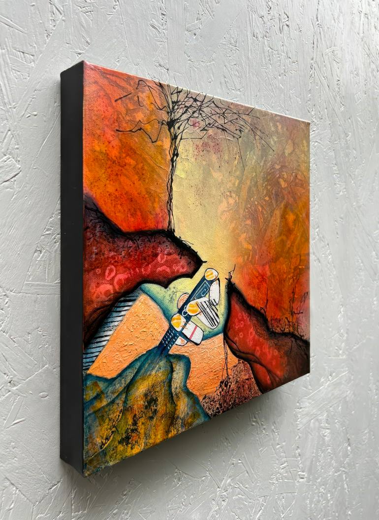 Original Abstract Expressionism Abstract Painting by Elena Giunco