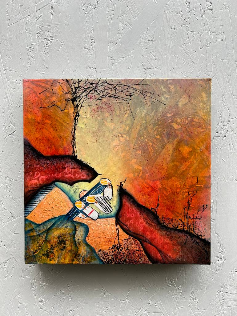 Original Abstract Expressionism Abstract Painting by Elena Giunco