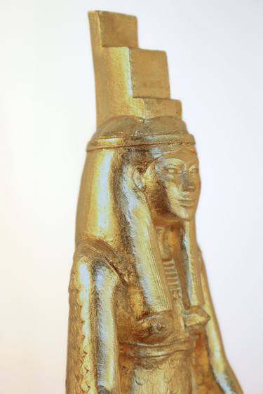 Gold Isis, Egyptian Goddess Statue thumb