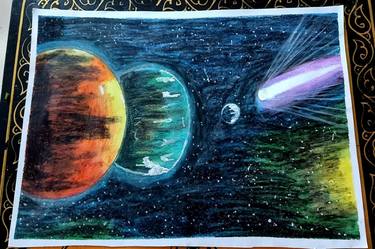 Original Outer Space Drawing by Naitik Rana