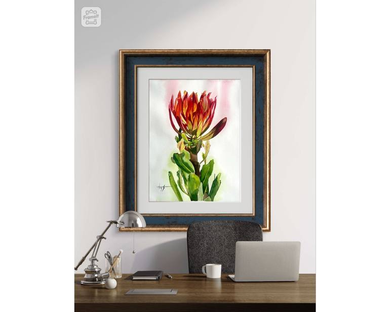 Original Contemporary Floral Painting by Arooj Shahid