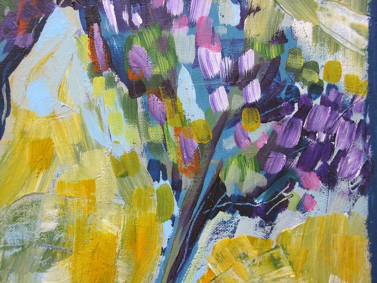 Original Expressionism Floral Painting by Eva van den Hamsvoort