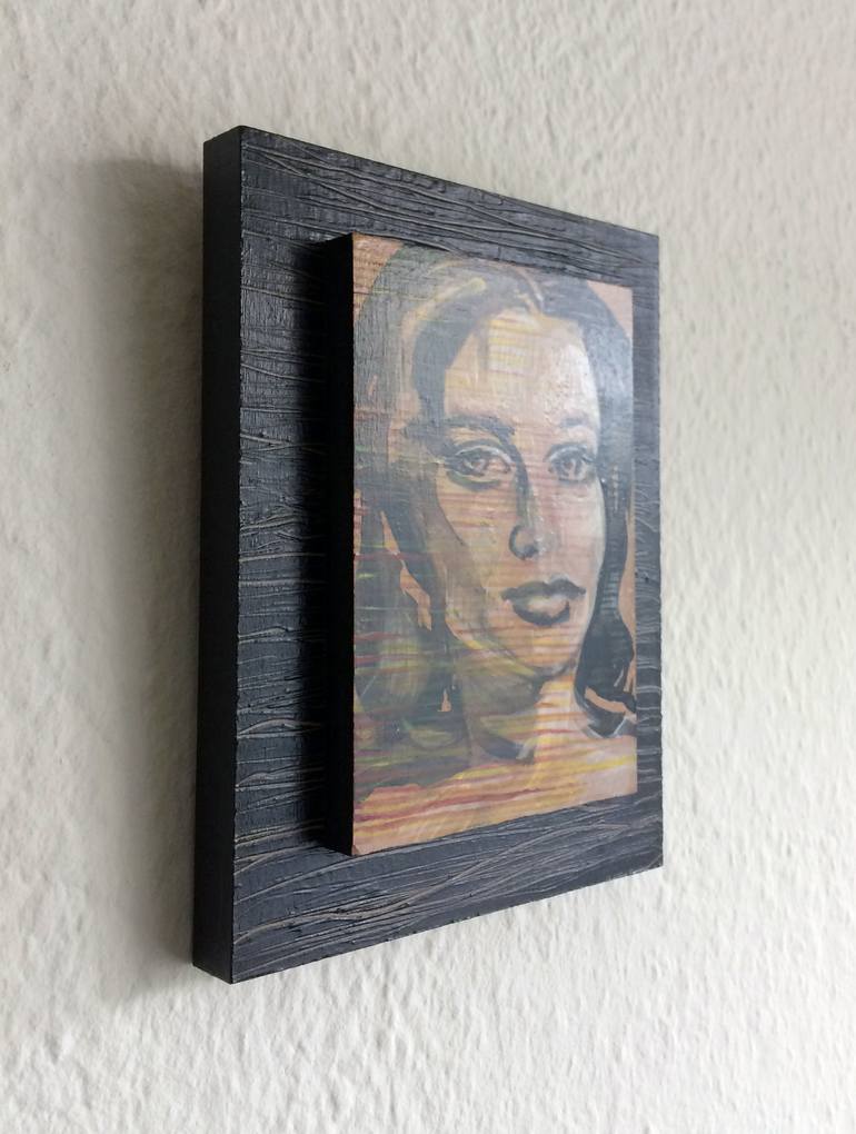 Original Expressionism Portrait Painting by Eva van den Hamsvoort