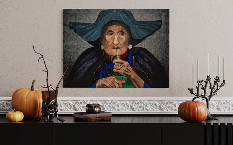 Original Art Deco People Painting by Narine Torosyan