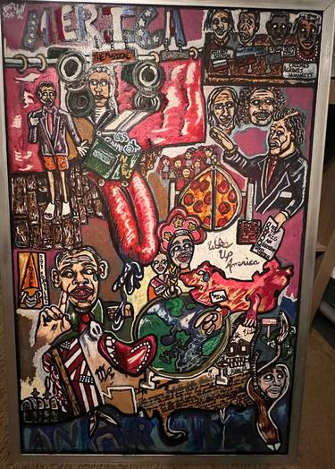 Print of Conceptual Politics Mixed Media by Lazy StarvingArtist