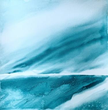 Original Abstract Expressionism Water Painting by Alina Bauer