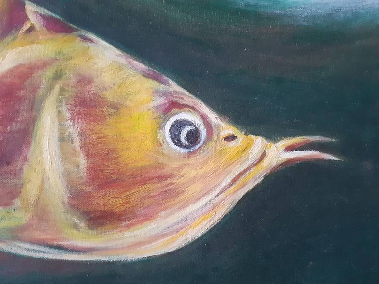 Original Realism Fish Painting by Wartowo Edy