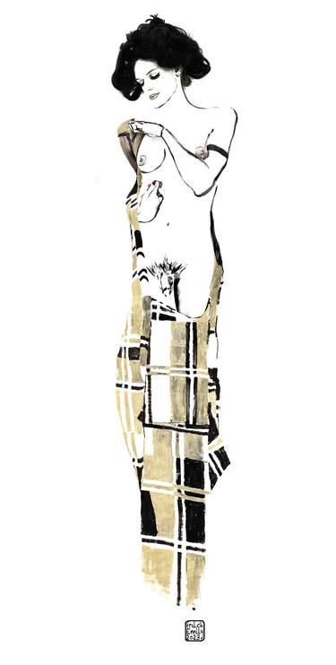 Titel: Trans STANDING GIRL — Hommage to Egon Schiele thumb