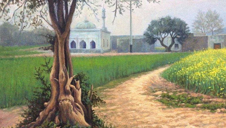 Original Realism Landscape Painting by Adeela Zahid