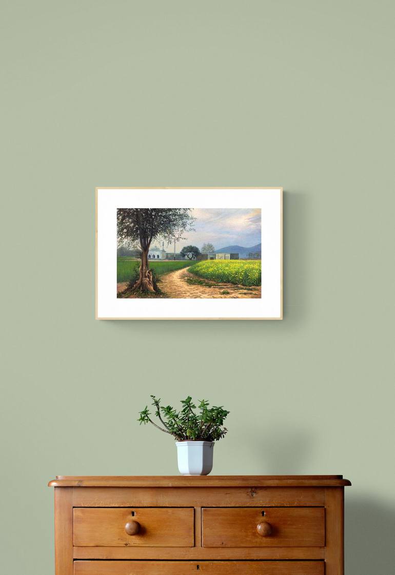 Original Realism Landscape Painting by Adeela Zahid