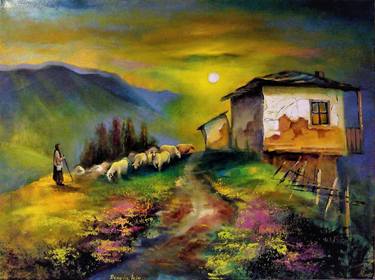 Original Impressionism Landscape Paintings by Reneta Isin