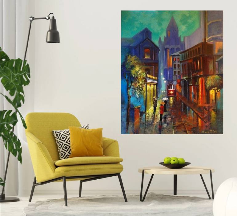Original Contemporary Architecture Painting by Reneta Isin