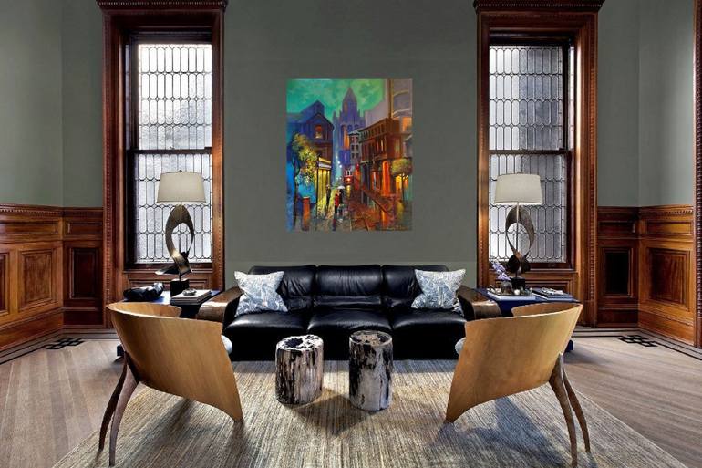 Original Contemporary Architecture Painting by Reneta Isin