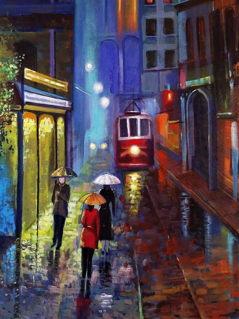 Original Contemporary Architecture Painting by Reneta Isin