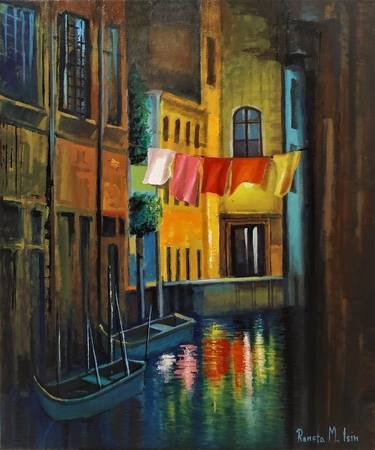 " Night in Venice " - Boats thumb