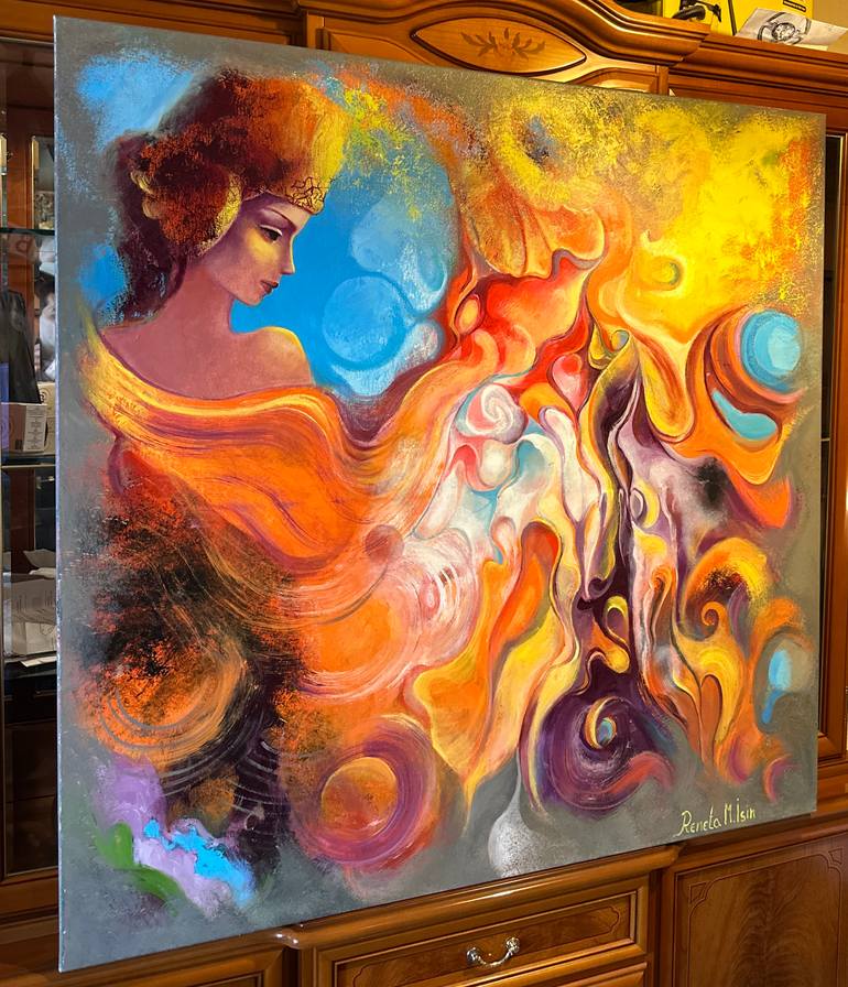 Original Abstract Expressionism Health & Beauty Painting by Reneta Isin