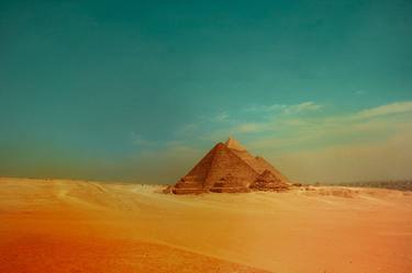 Blue sky and the Pyramids thumb