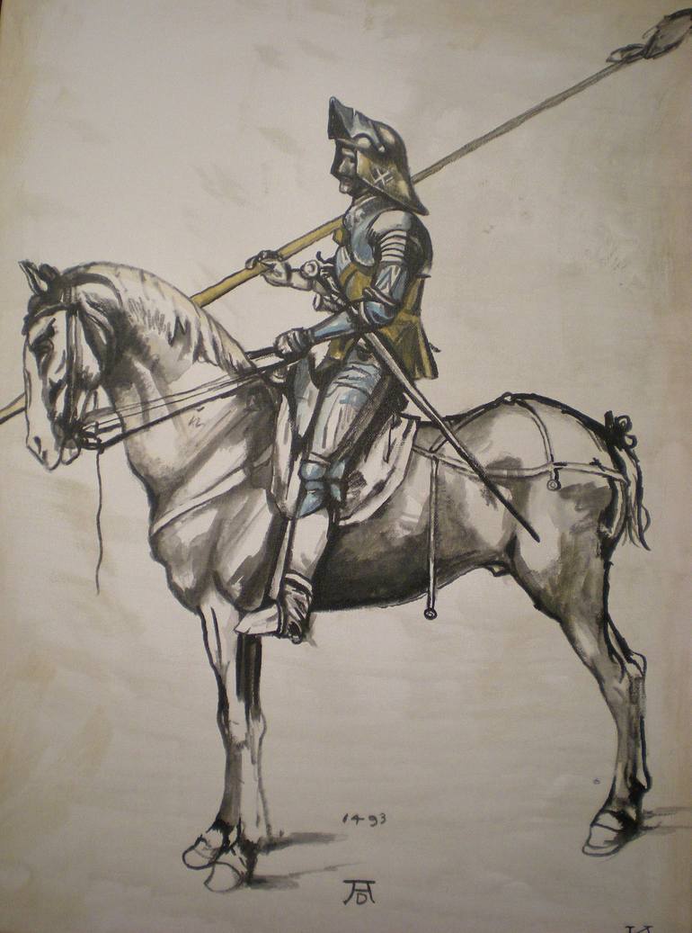 Original Illustration Horse Paintings by Karl Horeis