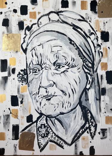 Original Expressionism Portrait Paintings by Maria Wasserfaller