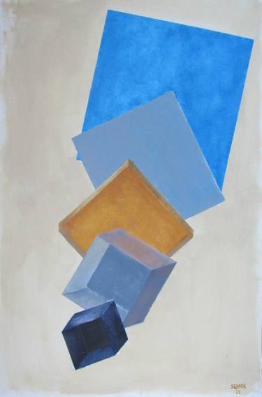 Original Cubism Abstract Paintings by Duncan Senior