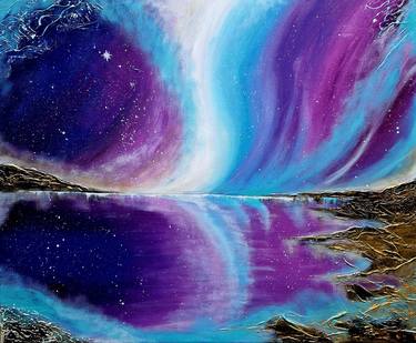 north lights aurora painting "soul star" thumb