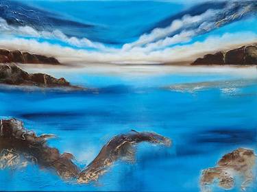 abstract seascape with clouds "where the Gods dwell" thumb