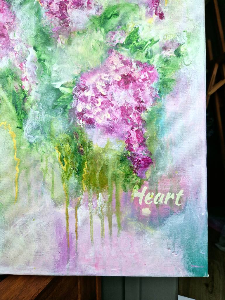 Original Abstract Floral Painting by Irina Morisch