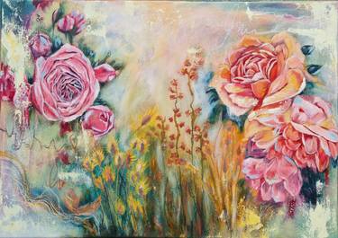 Original Contemporary Floral Paintings by Irina Morisch