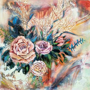 Print of Abstract Floral Paintings by Irina Morisch