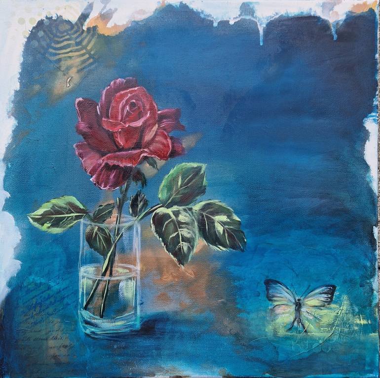 Original Abstract Expressionism Floral Paintings by Irina Morisch