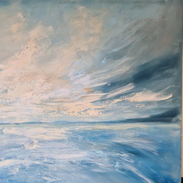 Original Abstract Seascape Painting by Irina Morisch