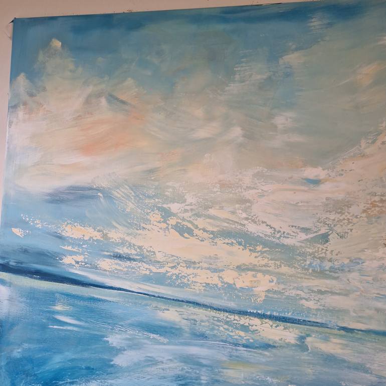 Original Abstract Seascape Painting by Irina Morisch