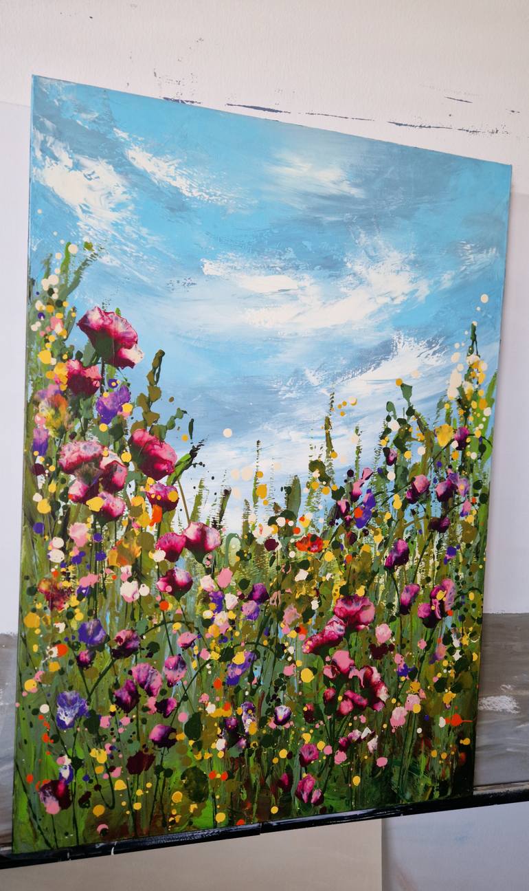 Original Contemporary Floral Painting by Irina Morisch