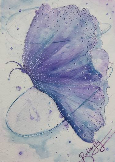Watercolor Butterfly Wall Art thumb