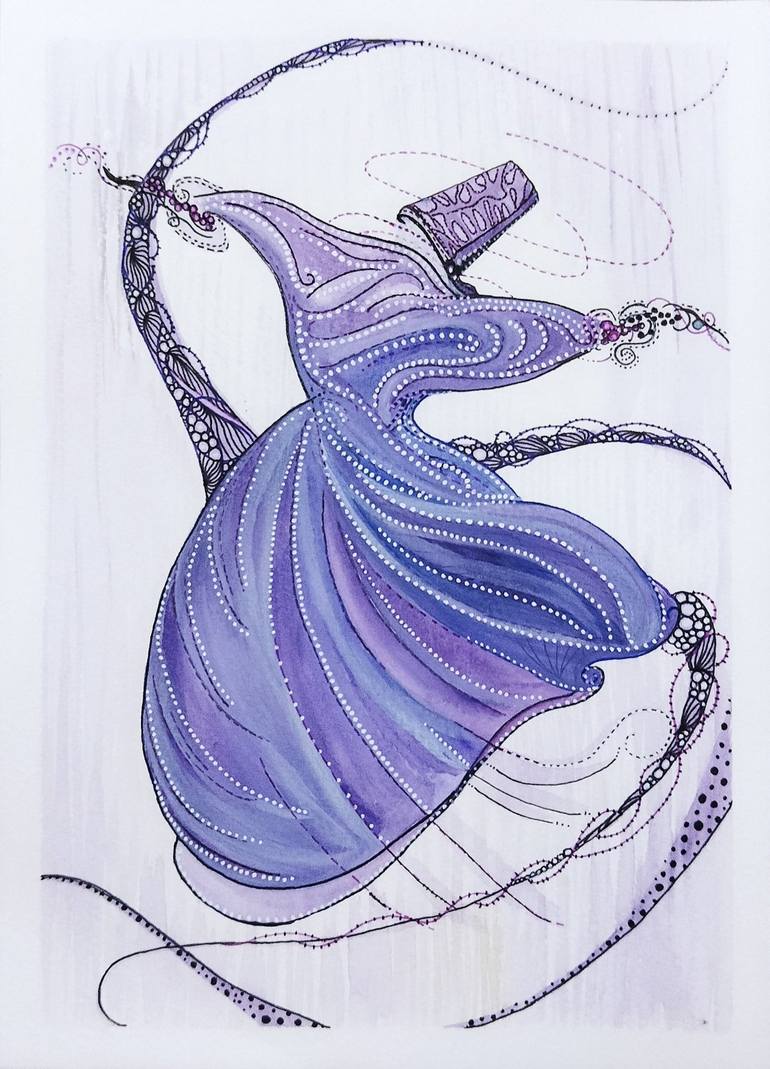 Whirling Dervish Arabic Wall Art Painting By Yahya Y Ksel Saatchi Art