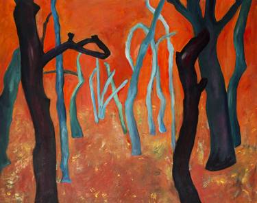 Original Expressionism Tree Paintings by Lana Enderle