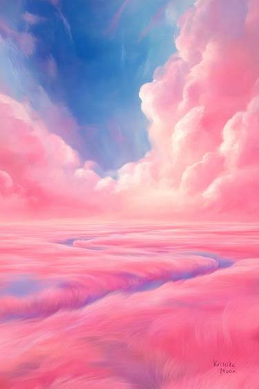 Original Surrealism Landscape Mixed Media by Kristika Moon