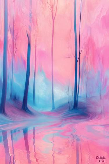 Original Surrealism Landscape Mixed Media by Kristika Moon
