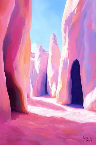 Original Surrealism Landscape Mixed Media by Kristika Moon