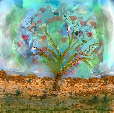 Print of Tree Digital by Mitra Khezerlou