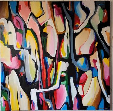 Original Abstract Expressionism Abstract Paintings by SAZAN Stermasi
