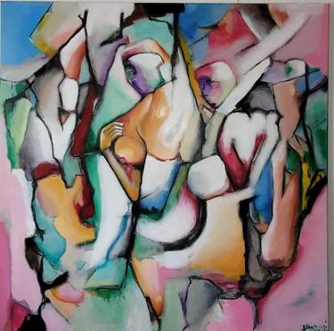 Original Abstract Paintings by SAZAN Stermasi