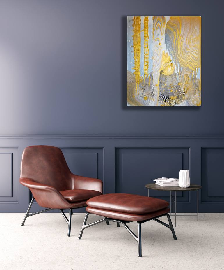 Original Abstract Expressionism Abstract Painting by Wei Xue