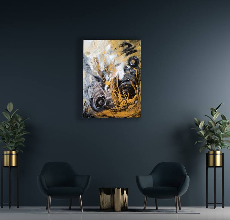 Original Abstract Expressionism Abstract Painting by Wei Xue