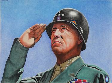 General George S. Patton Saluting thumb