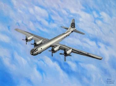 Print of Realism Airplane Paintings by Mike Bennett