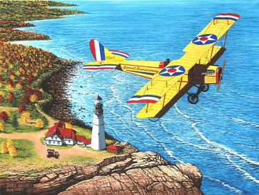 Print of Realism Aeroplane Paintings by Mike Bennett